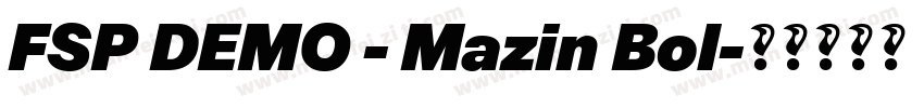 FSP DEMO - Mazin Bol字体转换